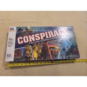 Vintage 1982 Conspiracy: A Spy Game Milton Bradley Board Game #4202 Complete